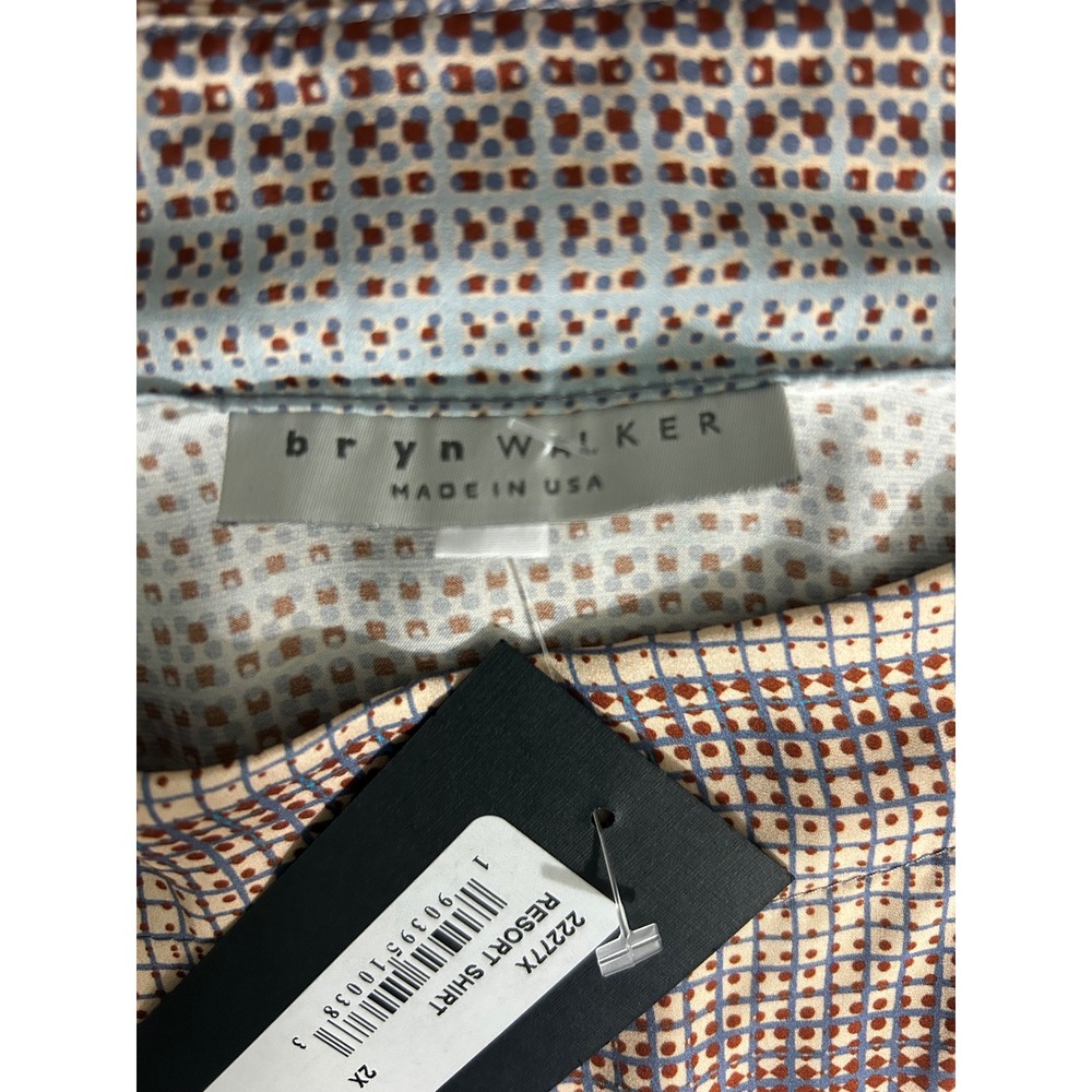 NEW Bryn Walker Resort Shirt Womens 2X New Geometric Print Oversized Boxy Top - Picture 7 of 10